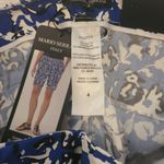 Mario Serrani  Italy Women Stretch Short Size 4 in Royal Print Photo 3