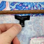 Talbots Bright Flowing Floral Lace Trim Tunic Beachy Casual Colorful Size 1X Photo 8