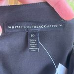 White House | Black Market  Vegan Leather Houndstooth Sheath Dress Size 10. NEW Photo 10