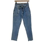 Abercrombie & Fitch NWT Ultra High Rise Mom Jean Sz 24 Belted Tie Waist Photo 2