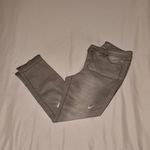 White House | Black Market Gray Distressed Cropped Skinny Jeans Size 12 Photo 5