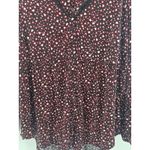 Torrid Womens Black Red Heart Star Print Lace Trim Long Sleeve Tunic Top Size 1 Photo 1