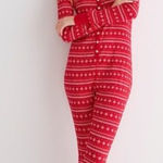 J.Crew  Red Henley Pajama Onesie Photo 0