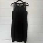 White House | Black Market Women’s 10 Mesh Black Sheath Dress Career Office Core Photo 2