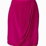 Ann Taylor rich, dark pink, Vintage, 100% Silk faux wrap skirt. Size 8. EUC Photo 0
