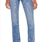 Lovers + Friends Reece High Rise Slim Straight in Blue Canyon Size 26 Photo 0