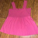 Market & Spruce Pink Ruffle Trim Tank Top NWT woman’s XL Photo 3