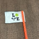 Tennis Love canvas zip Pouch Green Photo 2