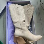 Madden Girl Arizona Cream Suede Boots Photo 4