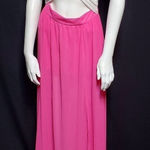 J. Our Sexy Pink & White Sexy Low Cut Dress (M) Size M Photo 0