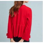 Anthropologie By Red Bolero One Button Peplum Open Front Blazer Jacket Size S Photo 1