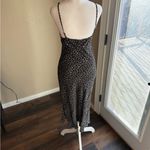 GapBlack Floral Spaghetti Strap Dress with slit Photo 3