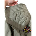 Jeremy Scott butterfly patch hooded crop jacket Size 8 Green Photo 7