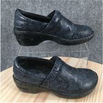 Bolo Shoes Womens 8 M Professional Clogs Heels Comfort Gray Blue Slip On Low Top Photo 1