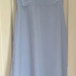 Revelry Nadia Chiffon Dress Blue Size 14 Photo 0