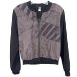 Nightmare Before Christmas Bomber Jacket Medium Halloween Zip Up Black 1676 Photo 2