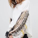 We The Free  FREE People Blossom Thermal Top oversized waffle knit long sleeve XS Photo 1