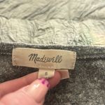 Madewell Heathered Grey Long Sleeve Wrap Front Bodysuit Photo 1