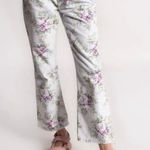 Ganni NWT  Betzy Floral print cropped denim jeans sz 26 Photo 1