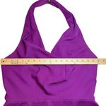 Harlyn Orchid Fit and Flare Halter Dress Plunging Drape Neckline Open Back XL Purple Photo 10