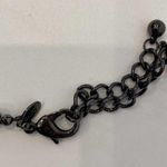 Chico's Chico’s Beaded Faux Hematite & Silver Colored Metallic Necklace Festive EUC OS Photo 2