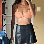 ZARA  Black Leather Skirt Photo 5