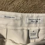 Charter Club  Pants Shop Womens 8 Classic Fit White Stretch High Rise Straight Photo 1