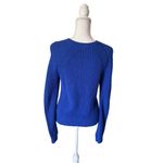 LAUREN Ralph Lauren Womens S Petite Blue Distressed Crew Neck Knit Sweater Size undefined Photo 2