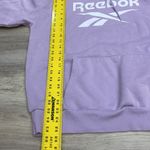 Reebok Purple w White Logo Pullover Women's Hoodie with Kangaroo Pocket Size M Photo 10