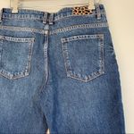 ZARA  High Rise Straight Distressed Raw Hem Jeans 4 Photo 7