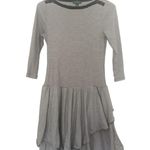 Ralph Lauren Jeans Co Striped Cotton Dress Ruffle 3/4 Sleeve Short Dress Size M Photo 0