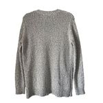 John + Jenn S1 Gray Waffle Cable Knit V Neck Sweater Size Small Photo 1