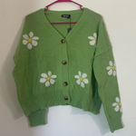 NWT Nine Bull Floral Cardigan Sweater | Size: Small Green Photo 0