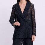 ZARA LACE BLAZER w/ Slits & Buttons Black Color Size XS NEW Photo 8