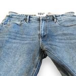 Just USA  High Rise Medium Wash Ankle Side Slit Straight Leg Jeans Sz 30P/10P NEW Photo 8