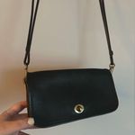 Coach Vintage  American Classic Crossbody Black Leather Dinky Clutch Bag - 1980s Photo 13