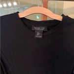 Rachel Zoe  Black Blouse with Sequin Half Sleeves - Size Small Photo 1