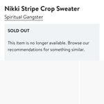 Spiritual Gangster NIKKI RAINBOW SWEATER SIZE LARGE Photo 3