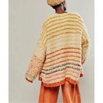 Free People NWT Rainbow Fuzz Cardi Cardigan Size Large Photo 2