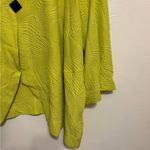 Ali Miles Citron Textured Open Front Jacket Cardigan 3X NWT Green Photo 7