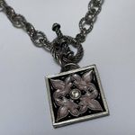 Women's Signed CAMCO Costume Necklace Pray Charm Photo 2