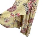 Angie  Yellow Floral Wrap Dress Large New Photo 2