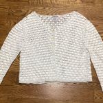 Primary Colors Crochet cropped cardigan. Size Medium White Photo 7