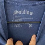 Sublime Blue Graphic T Shirt Cotton Short Sleeves Tee Women’s Small NEW Punk Photo 3