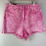 BLANK NYC  The Reeve Flamingo High Rise Ribcage Shorts Size 30/10 Photo 3