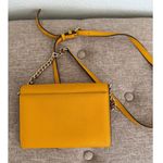 Michael Kors  Bag Wallet On A Chain Jet Set Yellow Leather Crossbody flawed Photo 1
