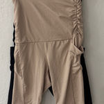 Maternity Stretch Biker Shorts Set of 2 Pockets Black Nude Small Size undefined Photo 0