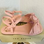 Ted Baker London Halah Leather Sandal, Adjustable Strap, Size 10.5 Pink, NWT Photo 4