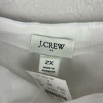 J.Crew  Women's White Linen Blend Tank Top Squareneck Lined CA207 Photo 3