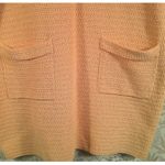 MNG Mango Textured Knit Sweater Dress Peach Short Sleeve XL Pocket Shift Orange Photo 3